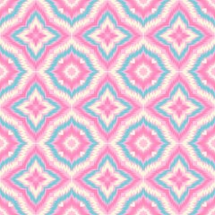 Seamless Ikat ethnic traditional Textile pattern geometric abstract folklore ornament Tribal ethnic illustration background design for print, clothing, scarf