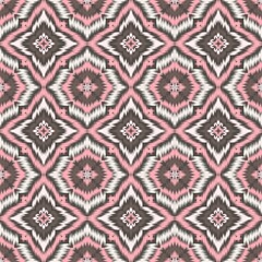 Seamless Ikat ethnic traditional Textile pattern geometric abstract folklore ornament Tribal ethnic illustration background design for print, clothing, scarf