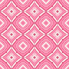 Seamless Ikat ethnic traditional Textile pattern geometric abstract folklore ornament Tribal ethnic illustration background design for print, clothing, scarf