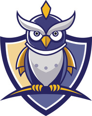 Owl Mascot Logo Design For Educational Institution Branding