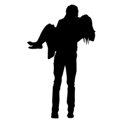 Icon holding a romantic partner black_5