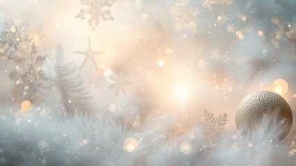 Softly focused serene and dreamy Christmas background -christmas tree and lights 2025