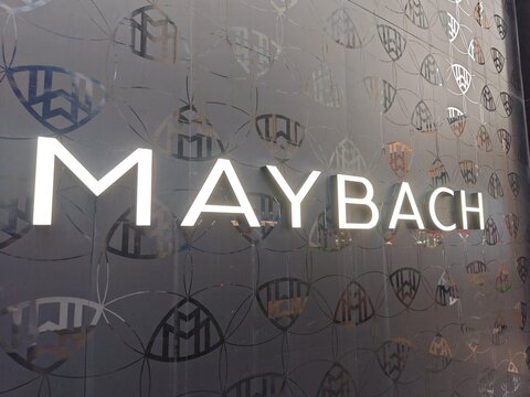 Shanghai,China-Sep.20th 2025: Maybach brand logo
