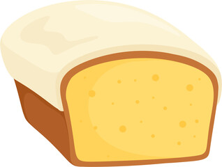 illustration lemon cake