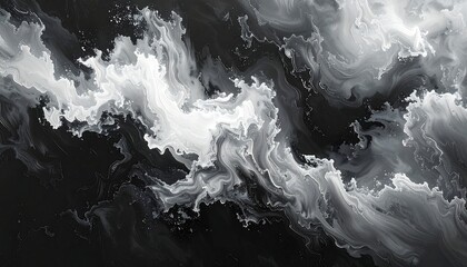 Abstract grayscale swirling patterns (1)