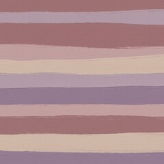 Abstract horizontal brush stroke stripes in soft pastel shades of pink purple and beige seamless pattern