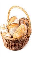 Cozy miniature baking scene with tiny baguettes and rustic bread, perfect for culinary and craft projects.