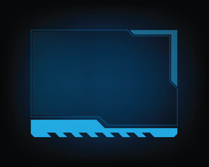 Holographic game UI design on screen