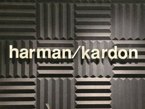 Shanghai,China-Sep.20th 2025: Harman Kardon company brand logo 