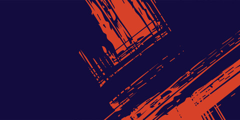 Abstract speed lines style orange color halftone banner design vector