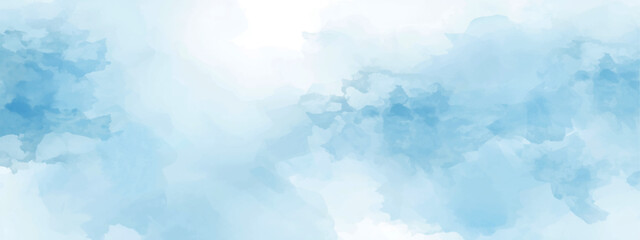 Light blue watercolor texture background with soft gradient and artistic brush strokes, perfect for design, website, banner, poster, digital art, and modern creative abstract background use