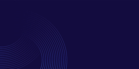 Abstract blue glowing geometric lines on dark blue background. Modern shiny blue circle lines pattern. graphic abstract eps10