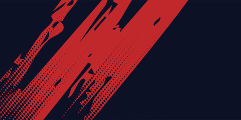 Black and red abstract grunge background with halftone style modern arts vector eps10