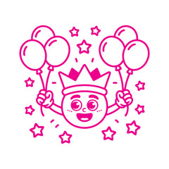 Birthday Balloons Cartoon