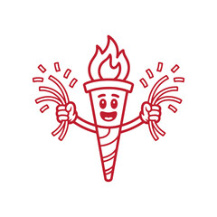 Torch Celebration Character
