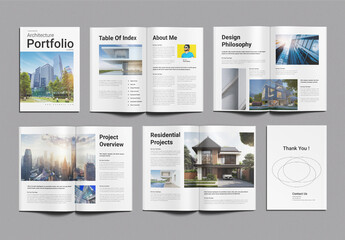 Architecture Portfolio Design Layout Template