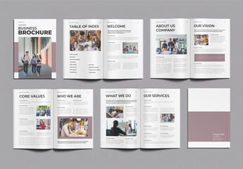 Business Brochure Template Design