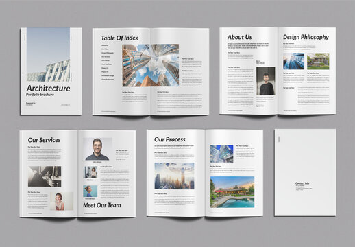 Architecture Brochure Template Design