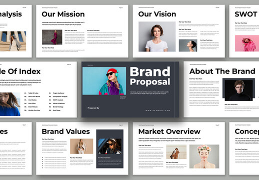 Brand Proposal Presentation Template Design