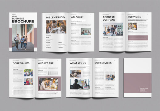 Business Brochure Template Design