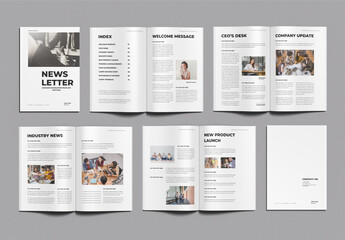 Company Newsletter Template Design