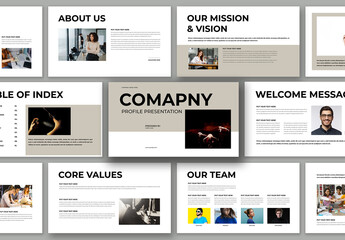 Company Profile Presentation Template Design