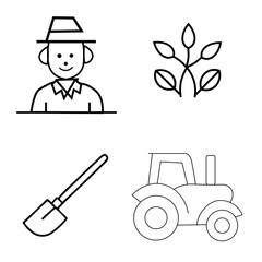 farmer and tractor