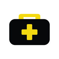 Obraz premium First Aid Kit Icon. Medical Emergency Box Symbol