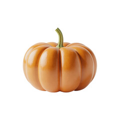 Minimal flat pumpkin vector art on transparent background for Halloween decorations