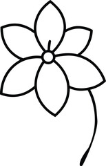 a cherry blossom flower falling downward 