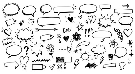 Add a playful touch to your designs with these hand-drawn doodle elements, perfect for adding personality and visual interest to any project