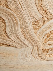 Abstract, layered organic texture with light beige wavy patterns