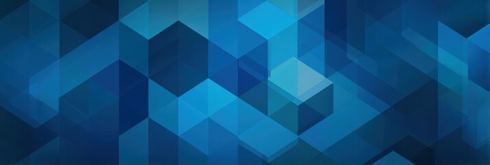 Obraz premium Abstract Geometric Pattern in Shades of Blue Showcasing Overlapping Shapes and Textures in a Modern Design