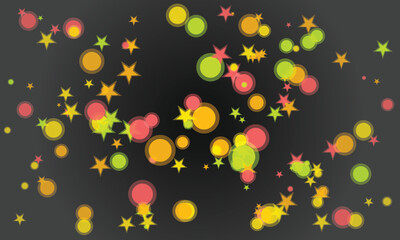 Abstract cosmic scene with stars planets and celestial bodies design