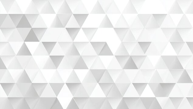 Abstract white and gray geometric triangular pattern, modern design, repeating shapes