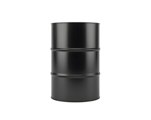 A Sleek and Modern Black Barrel for Industrial Applications and Creative Visualization
