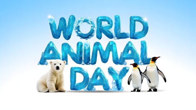 Colorful World Animal Day Celebration Banner