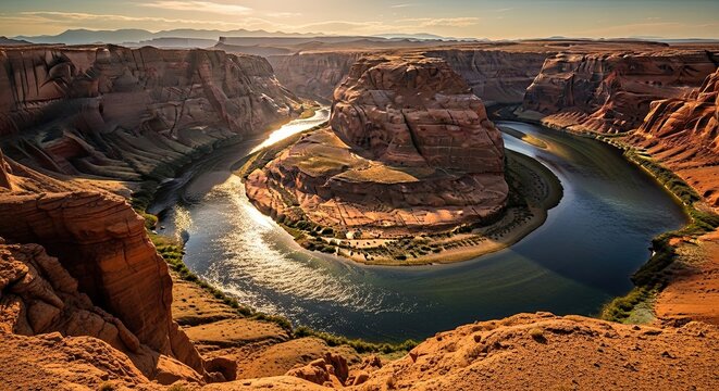 Horseshoe Bend Arizona Natural Wonder Scenic Landscape