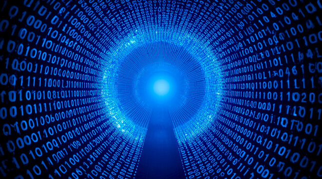 blue binary code
