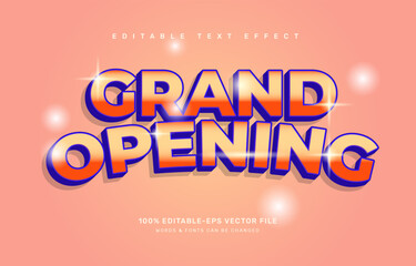 Grand opening editable text effect template