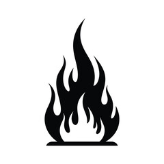 Illustration of a flame with dynamic flickers