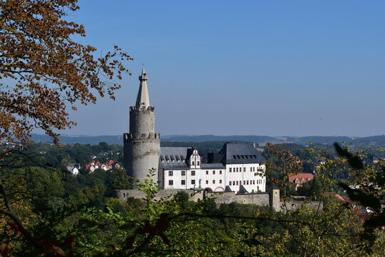 Blick auf Osterburg und Stadt Weida