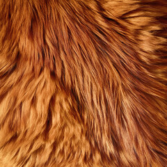 A background of a red Maine Coon cat fur. Close up.