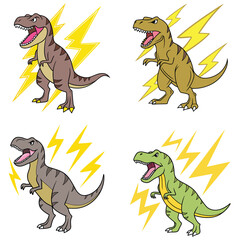 Black and Color line art icon design 