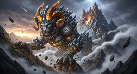 Majestic Mythical Animal in Enchanted Realm of Fantasy and Wonder	