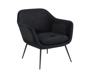 Elegant Isolated Armchair, Modern Seating for Contemporary Living Spaces and Interior Design