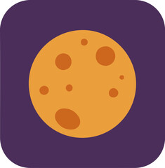 Fototapeta premium Close-up of a golden-brown chocolate chip cookie with dark brown chocolate chips on a deep purple background