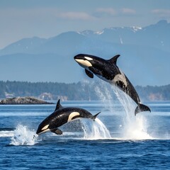 Fototapeta premium Killer Whales (Orcinus orca)