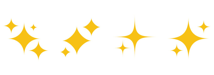  Star icon set vector illustration. collection of star shapes in various styles, minimalist black and white celestial symbols for decoration, design elements, and creative projects