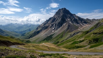 Fototapeta premium col de la madeleine at 2000 m altitude rhone alps france no logos no brands ar 169